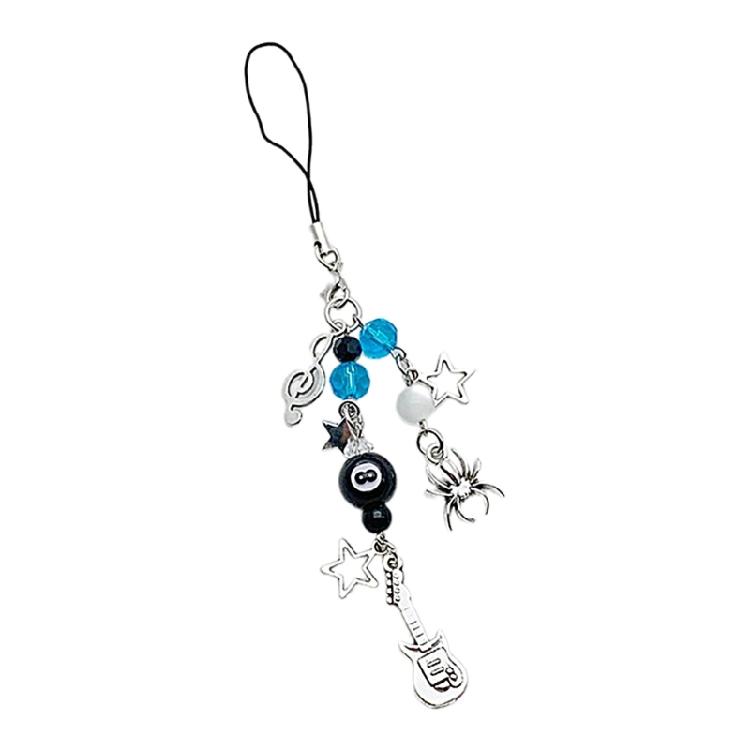 Eye Catching Phone Pendant Star Keychain Phone Charm Keyringfor Women and Girls