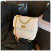 Rhombus chain small bag women's summer new fashion leisure shoulder bag backpack