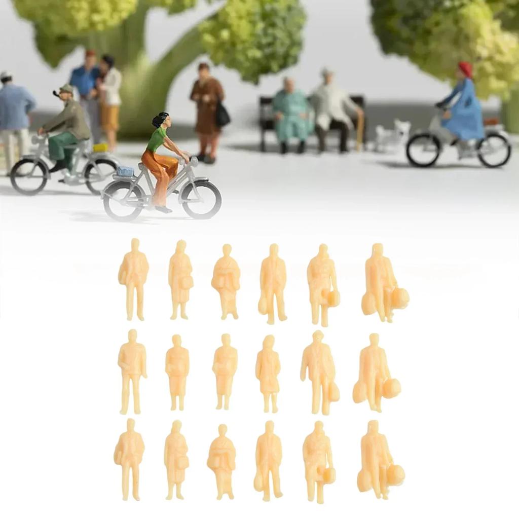 60buc 1:Figurine Model la Scară 87 Figurine din Plastic Pictate Nepictate Figurine H0 În Picioare Accesorii H0 Decorațiuni de Casă DIY Jucărie pentru Copii