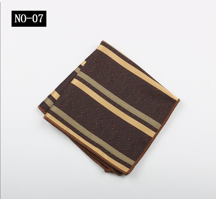 Kaffe Ficknäsduk Herrkostym High-End Mönster Polyester Siden Bankett Värd Retro Liten Fyrkantig Handduk Näsduk Bröstnäsduk