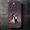 Black Cat Witch Aesthetics Soft Phone Case for iPhone 16 16E 17 Air 15 Pro Max 14 Plus 13 Mini 11 12 7 Black Cover Back Shell