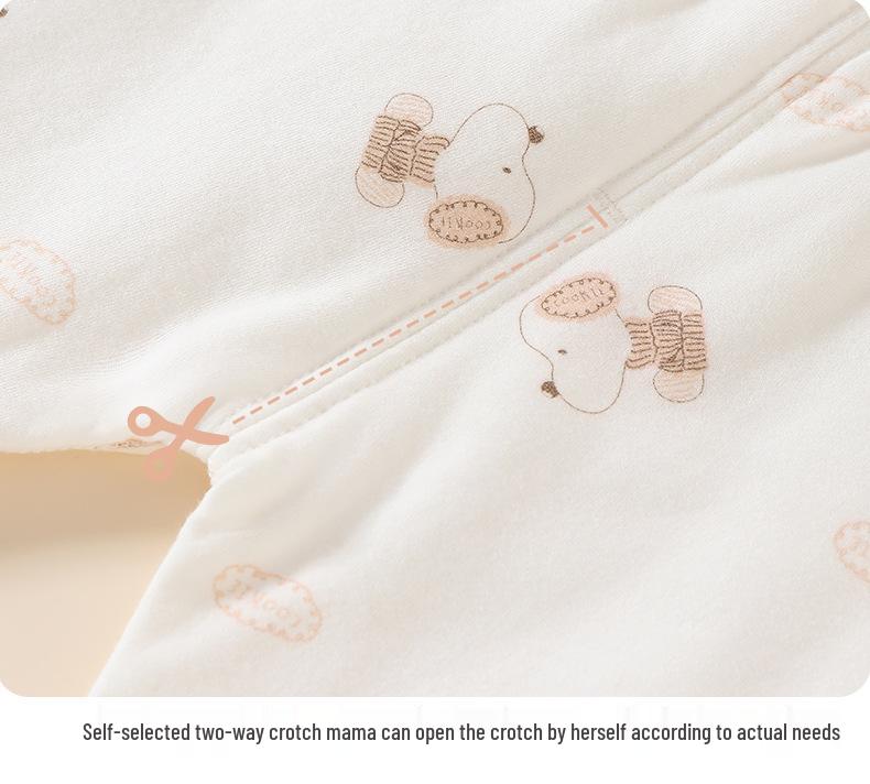 Autumn Baby Cotton Outfit Set: High-Waist Homewear for Boys & Girls