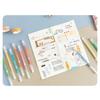 Fluorescent Color Gel Pen 0.6MM Tip Acrylic Gel Inks Pen Quick Dry for Note Taking Journaling Color Coding Highlighting