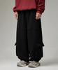 BOUNDARY Dart Big Pocket Balloon Pants [Black]