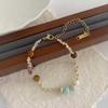 High-End Chinese Style Freshwater Pearl & Natural Stone Bracelet
