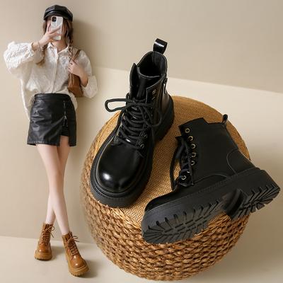 French Super Fire Martin Boots Women's 2025 New Fashion Versatile Small Thick-soled Retro Niche British Style Short Boots