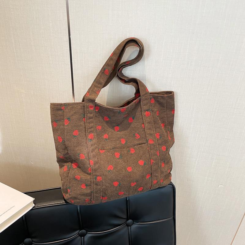 

Новая простая и модная портативная сумка-тоут большой вместимости, простая и модная повседневная персонализированная наплечная сумка для женщин one size fits all коричневый