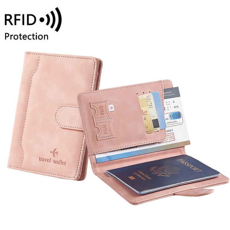 RFID Passport Cover Case Passport Holder Multifunctional Passport Wallet ID Credit Card Holder Travel Wallet Travel Accessories