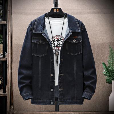 Herrkläder Mode Herr jeansjacka Plus Size Höst Vår Ytterkläder Casual Man Jeans Kappor Oversized