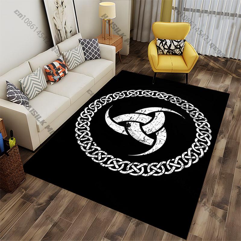 Celtic knot symbol representation carpet Yoga living room room decor children's crawling mat doormat area rug games mat
