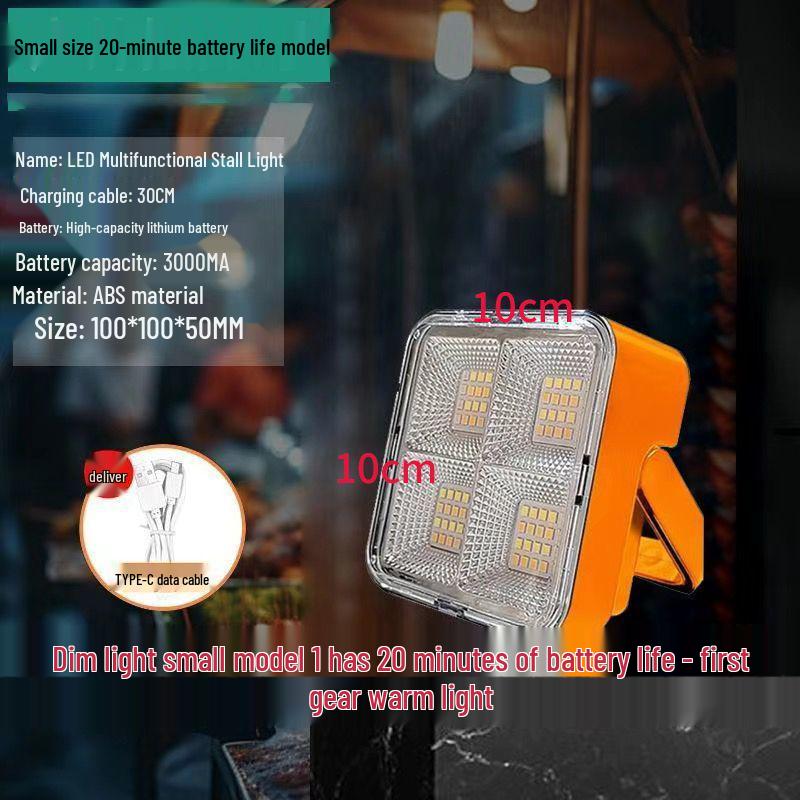 Portable Wireless Outdoor Stall Camping Light with Long Battery Life