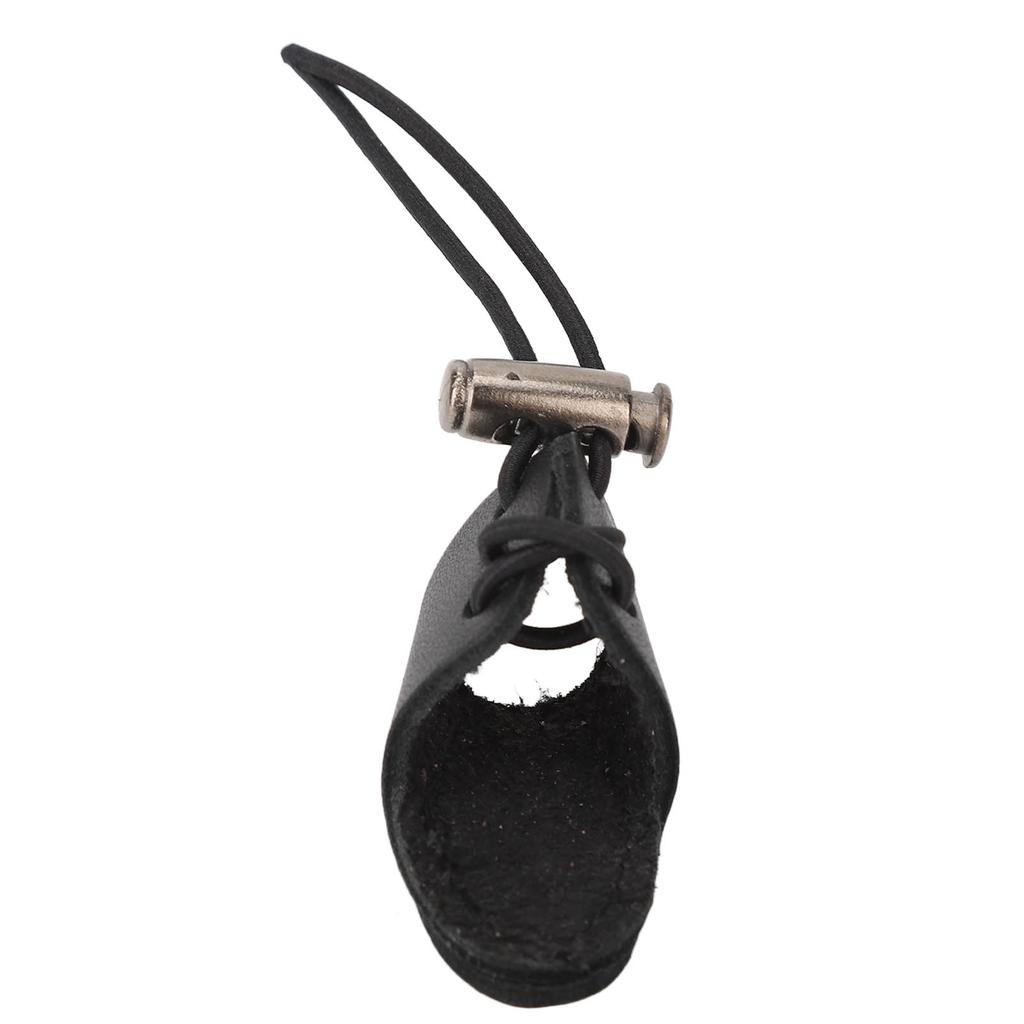 Archery Finger Guard Cowhide Elastic Finger Tab for 20 to 50lb Bow