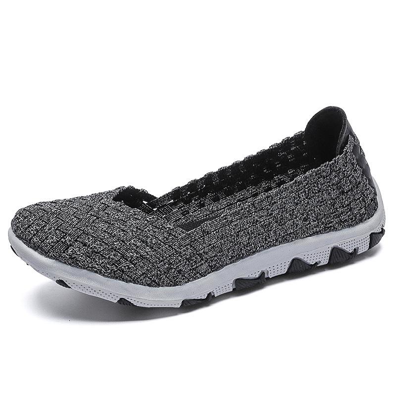 Large Size New Handwoven Shoes Hollow Lightweight Flat Shoes Casual Shoes Cover Feet