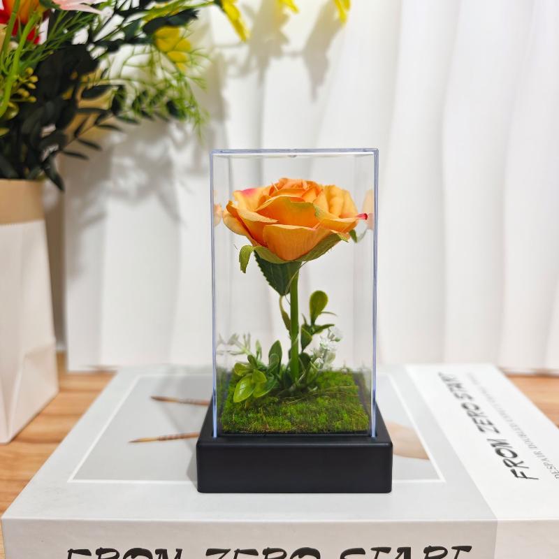 Acrylic Simulated Rose 1Pcs Glowing Flower Gift for Romantic Occasions