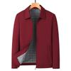 Popular Men's Spring Lapel Jacket for Middle-Aged & Elderly - Casual Dad's Coat for Civil Servants