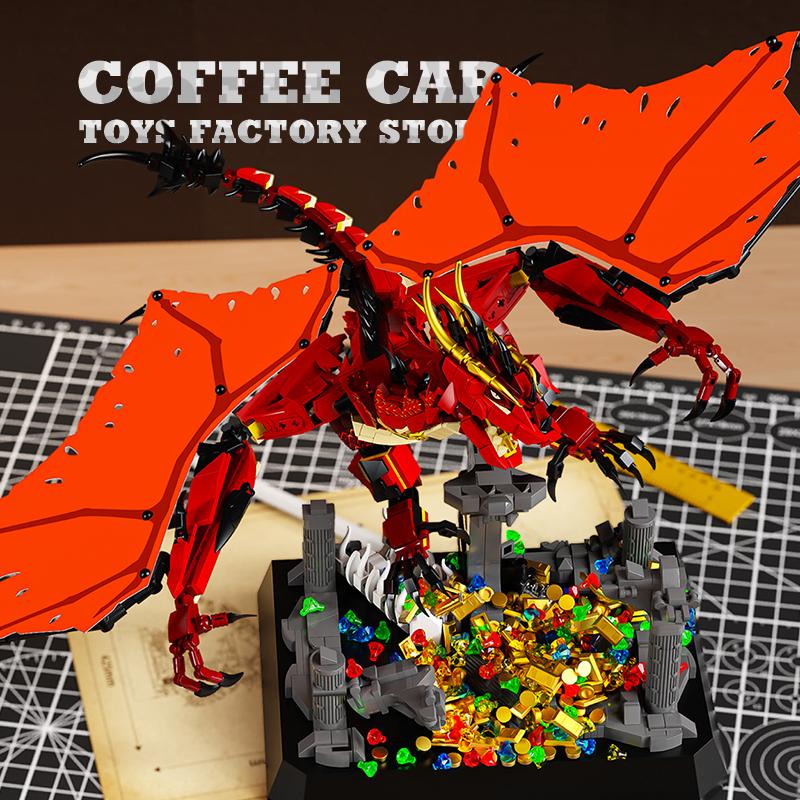 Non-Toxic Moc Bricks Flying Dragon Sets Movie Scene Action Figures Puzzle Toys Magic Animal Building Blocks 3D Model Kids Adults Gifts New