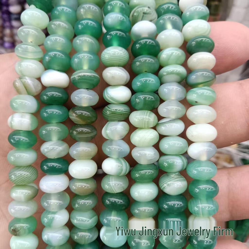 100 Natural Stone 5x8mm Abacus Beads for Jewelry Making – Bracelets & Necklaces