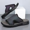 Fashion Comfortable Slip On Mens Half Drag Beach Cool Slippers Men's Office Flats Mesh Cloth Walking Shoes Non-Slip Man Casual Shoes