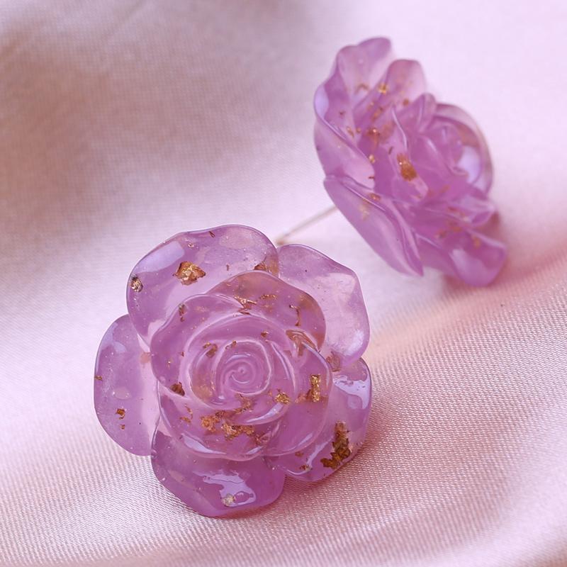 

KNIKOO серьги с розами для женщин, модные серьги с цветами, ювелирные изделия для свадебной вечеринки, подарки, серьги B