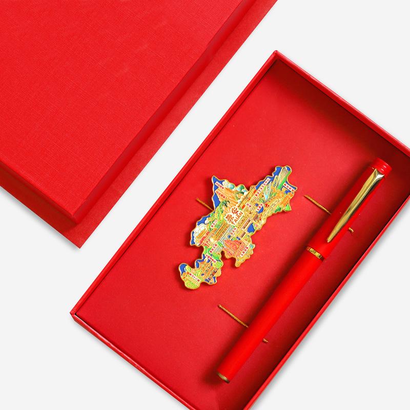 Binzhou Gelber Fluss Turm Magnet, Haifeng Pagode & Zhonghai Park. Kulturtourismus-Geschenk.