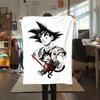 1 Stück Süße Cartoon Son Goku Aufdruck Flanelldecke, Hohe Qualität für Alle Jahreszeiten, Heimdekoration, Wärme und Komfort, Perfekt für Weihnachtsgeschenke