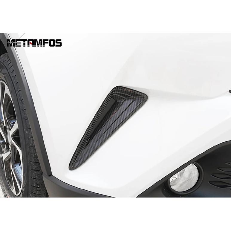 For Toyota C-HR CHR 2016-2018  Chrome Front Fog Light Lamp Cover Trim Front Bumper Grille Eyebrow Accessories Car Styling