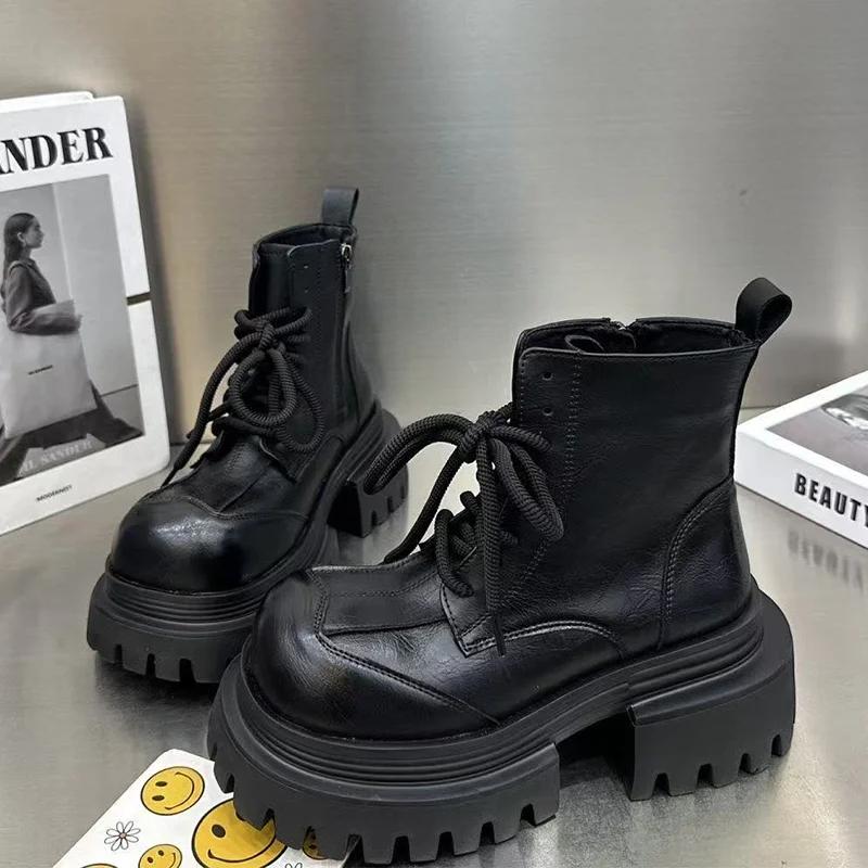 Fashion Platform Ankle Boots For Women