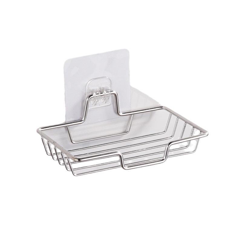 Nerezový nástěnný držák na mýdlo - Bez vrtání a multifunkční koupelnová police