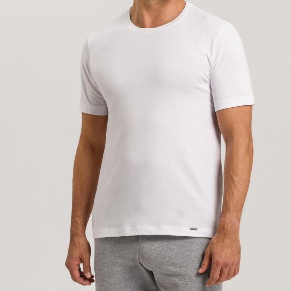 Hanro ShorT Sleeve T shirT 75050 whiTe XL