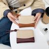 Кожаный бифолд-кошелек для карт Женский маленький кошелек с окошком для фото Множество слотов для карт Карман на молнии для монет Сумка для мелочи