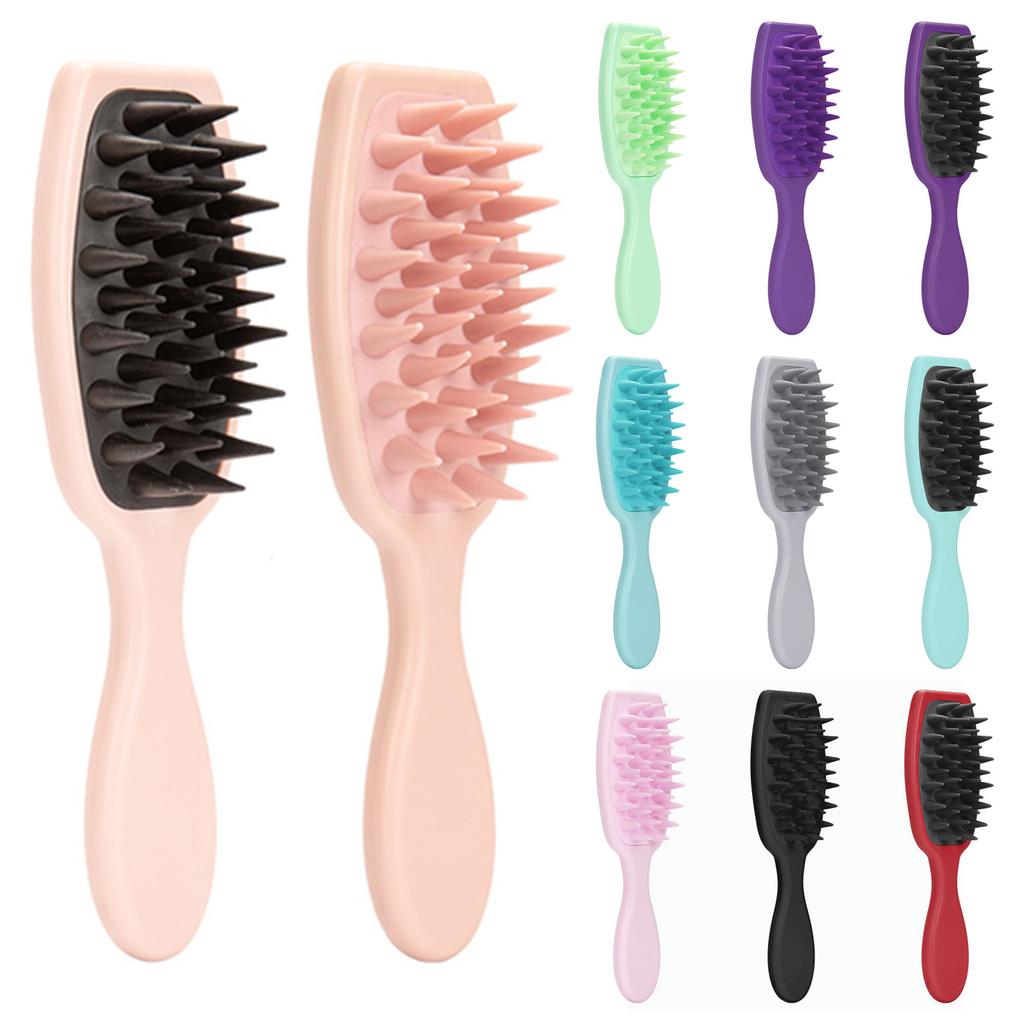 2PCS Handheld Hair Wash Brush Scalp Care Massager Waterproof Design for Deep Cleansing and Stimulating Scalp Refreshment