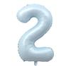 Number Balloon 32 Inches 70cm Pastel Pink and Blue Water Balloon Birthday Party Centerpiece Anniversary Decoration for Home Studio Girls Boys Light