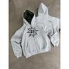 Y2K Herbst Winter Unisex Locker Geschnitten Kapuzenpullover Bedruckt Streetwear Jugendliche