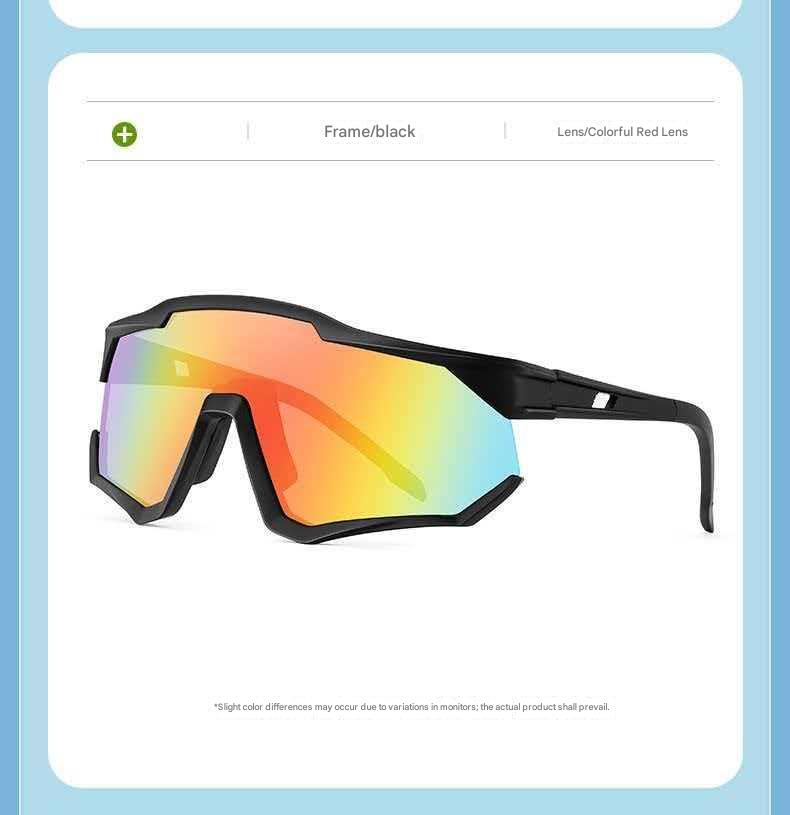 Hiking Mountaineering Protective Sunglasses Colorful Windproof Goggles UV Protection Non-Polarized Full Frame Cycling Glasses