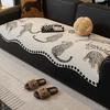 Sofa Cushion  New Four-Season Universal Straight-Breasted Leather Sofa Seat Cushion Non-Slip Light Luxury High-End Sofa Cover