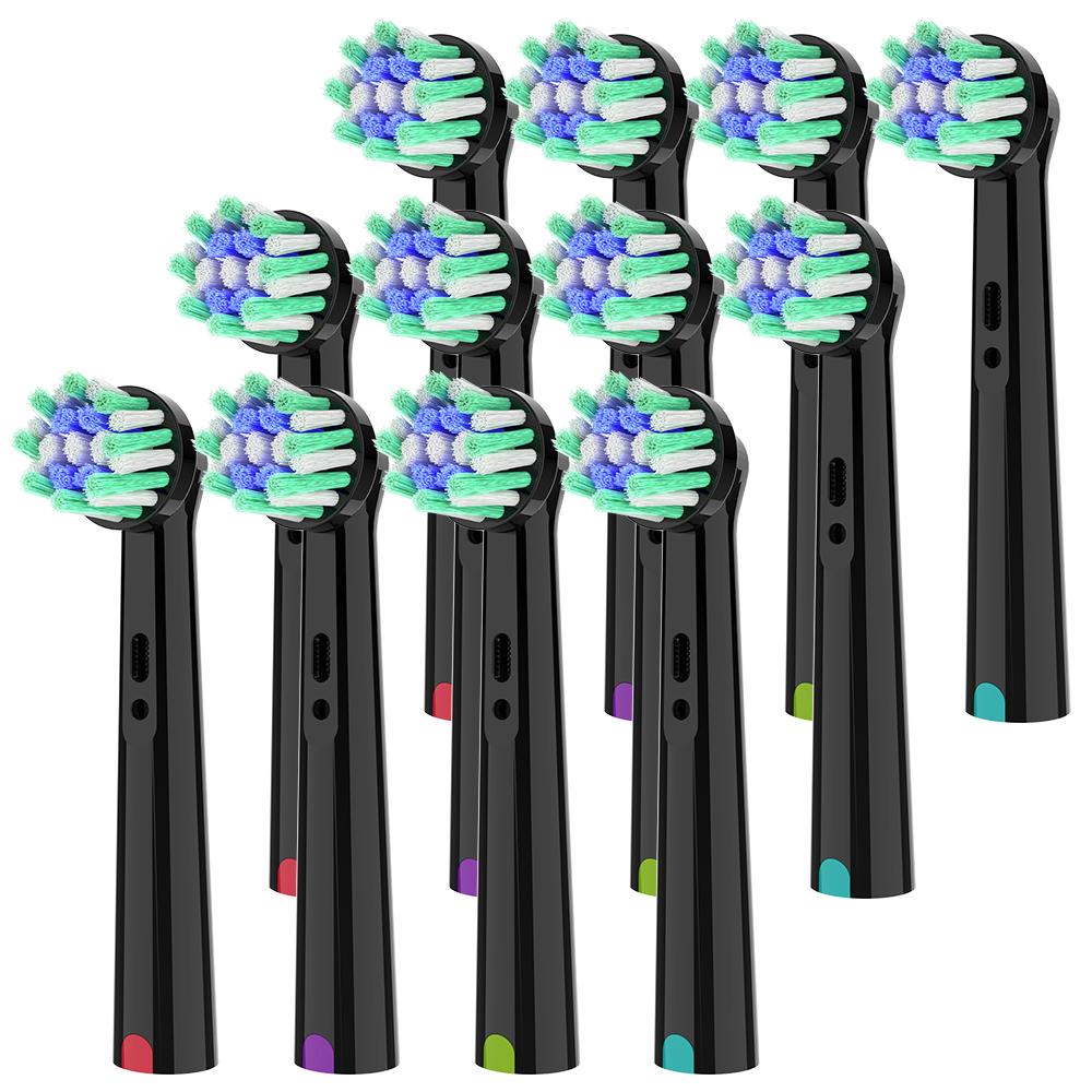 Cross Action Electric Toothbrush Replacement Heads Compatible with Oral B Pro, X-Shape and Angled Bristles Brush Head for OralB
