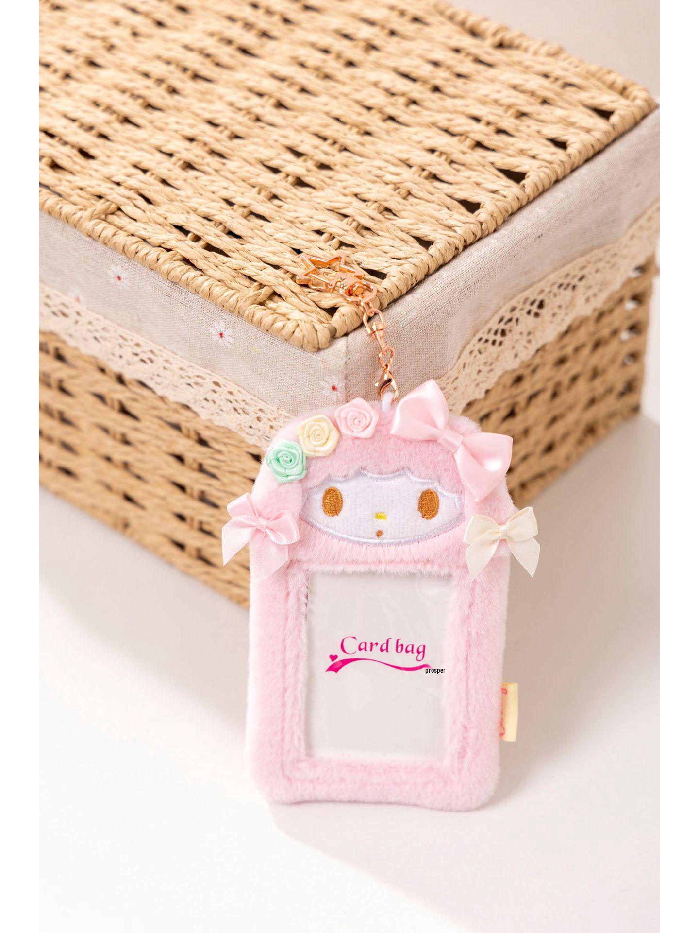 

Милый мультяшный плюшевый медведь держатель для карт и кулон для общежития или ID-фото