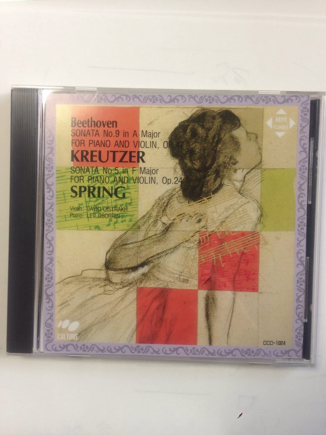 

CD BEETHOVEN - Best Classic 24 Beethoven Violin So CCD1024 Japan ObiClassical Used
