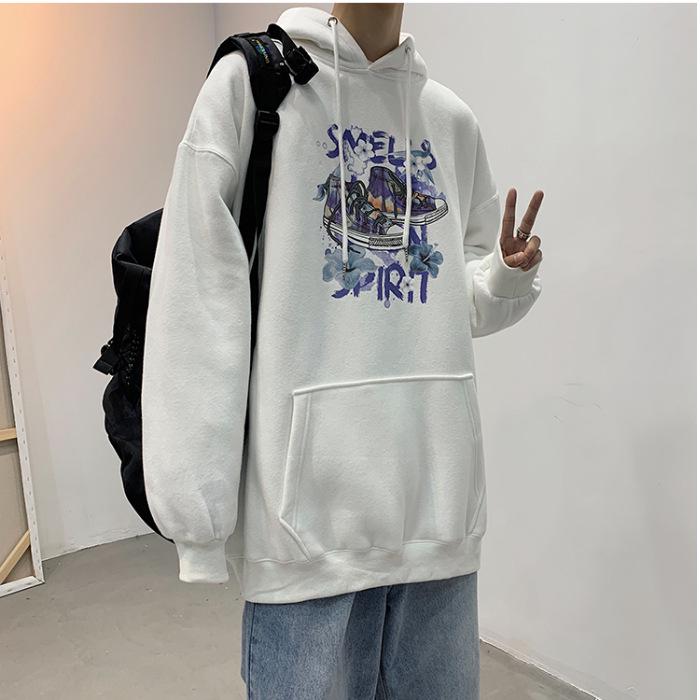 2026 Spring/Autumn Korean Style Couple's Casual Hooded Sweatshirt - Trendy Hong Kong Pullover.