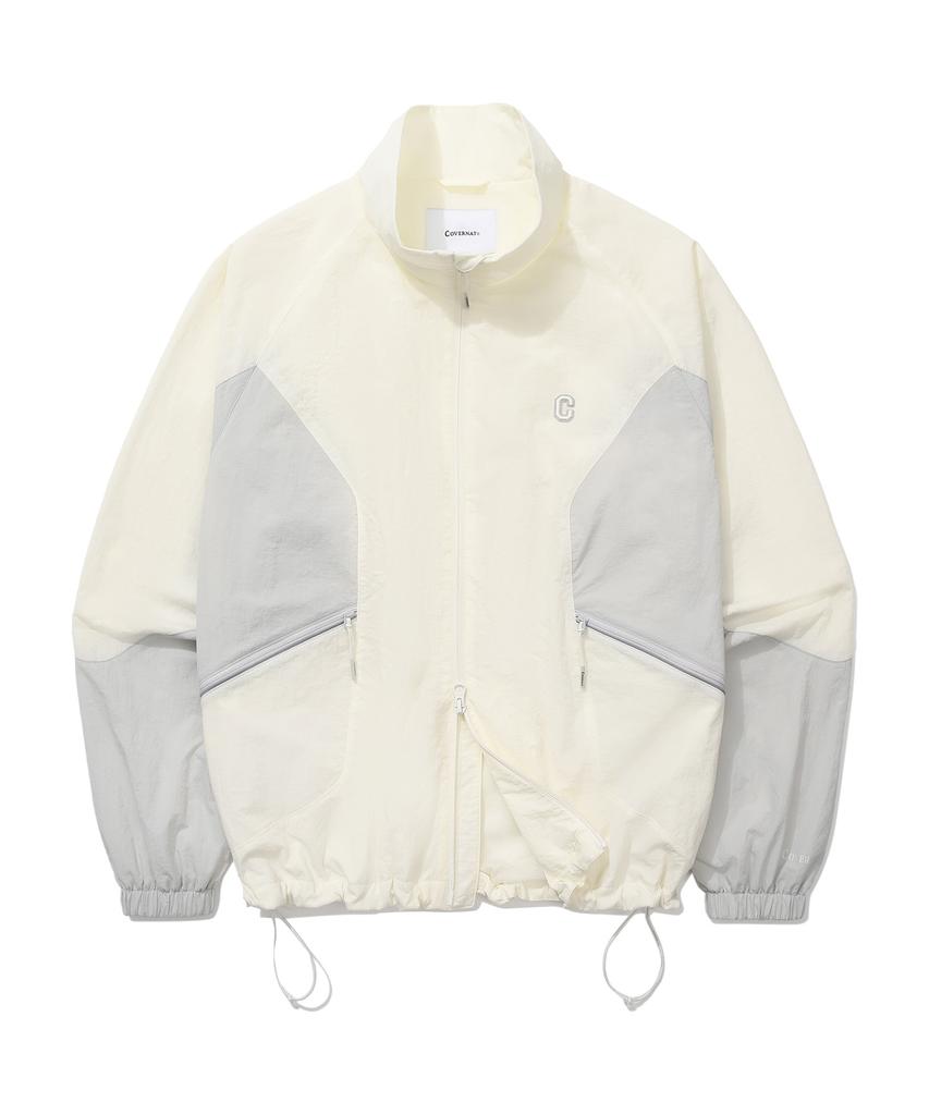 Covernat College Block Track Jacket Ivory