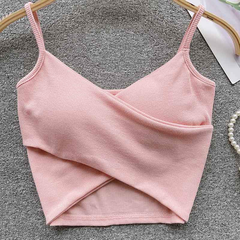 Irregular Casual Sport Camisole Women Strap Design Solid Fashion 2023 Y2K Elegant Ladies Chic Slim Tank Tops