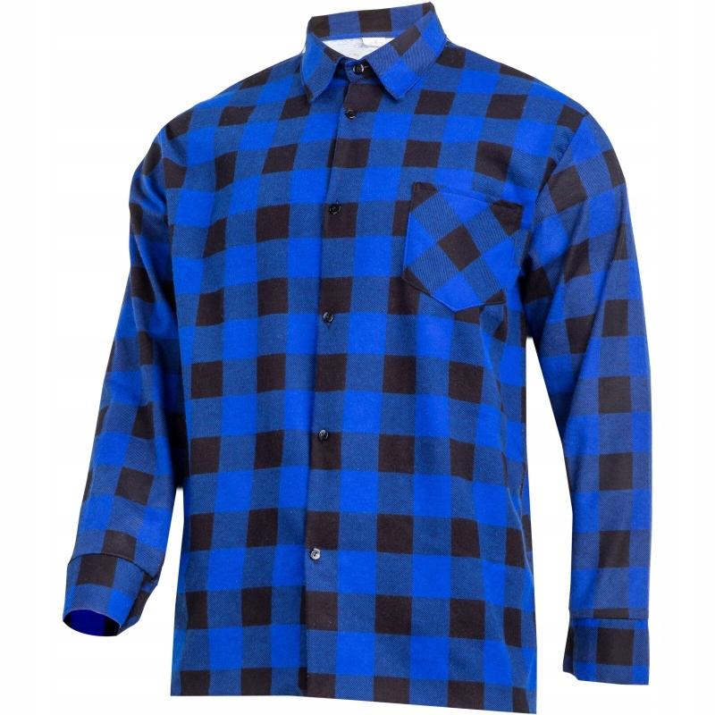 Blue Checked Flannel Shirt Lahti Pro Lpkf3 1 Pc