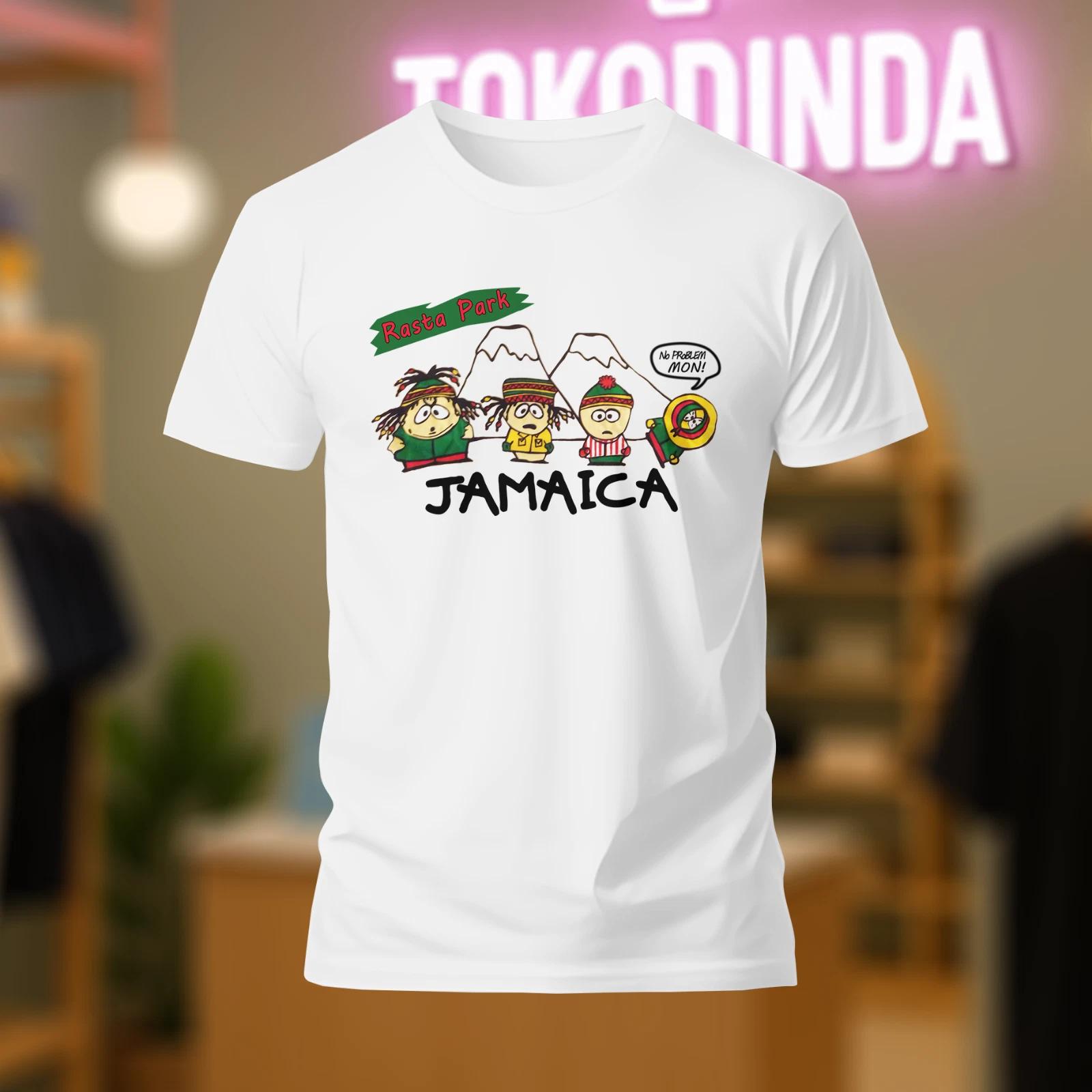 Men s and Women s T-shirts Vintage South Park Jamaica graphic logo T-Shirt S-5XL L