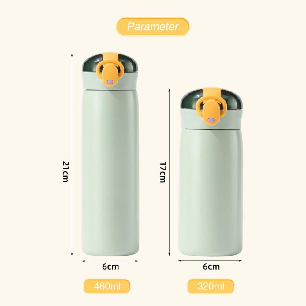 320/460ML Straw Insulated Cup Leak-Proof 304 Stainless Steel Vacuum Flask Keep Cold/Hot Stainless Steel Tumbler