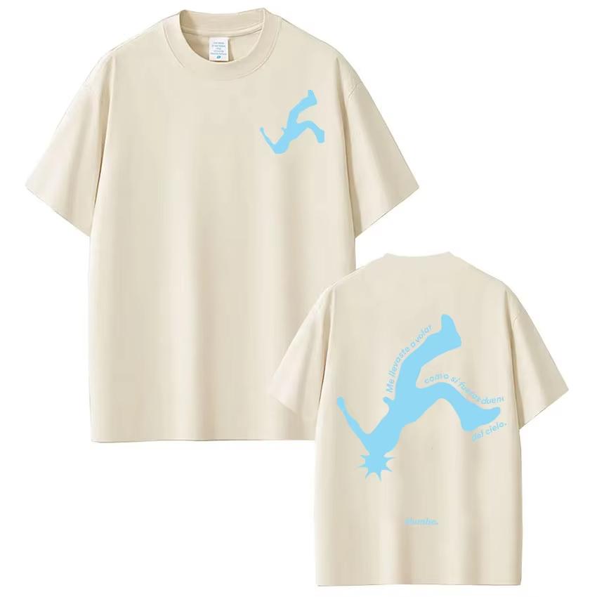 Dueno Del Cielo Tour 2026 Sänger Humbe Druck T-Shirts Herren Damen Kurzarm reine Baumwolle Hiphop T-Shirt Komfort Lässige T-Shirts