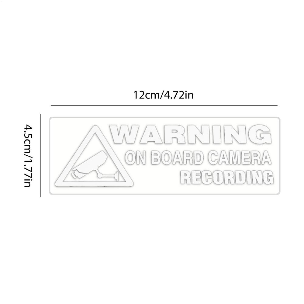 

Sentinel Surveillances CAMERA Warning On Board Camera Recording Window Truck Auto Vinyl Sticker Decor Car Styling Decoration