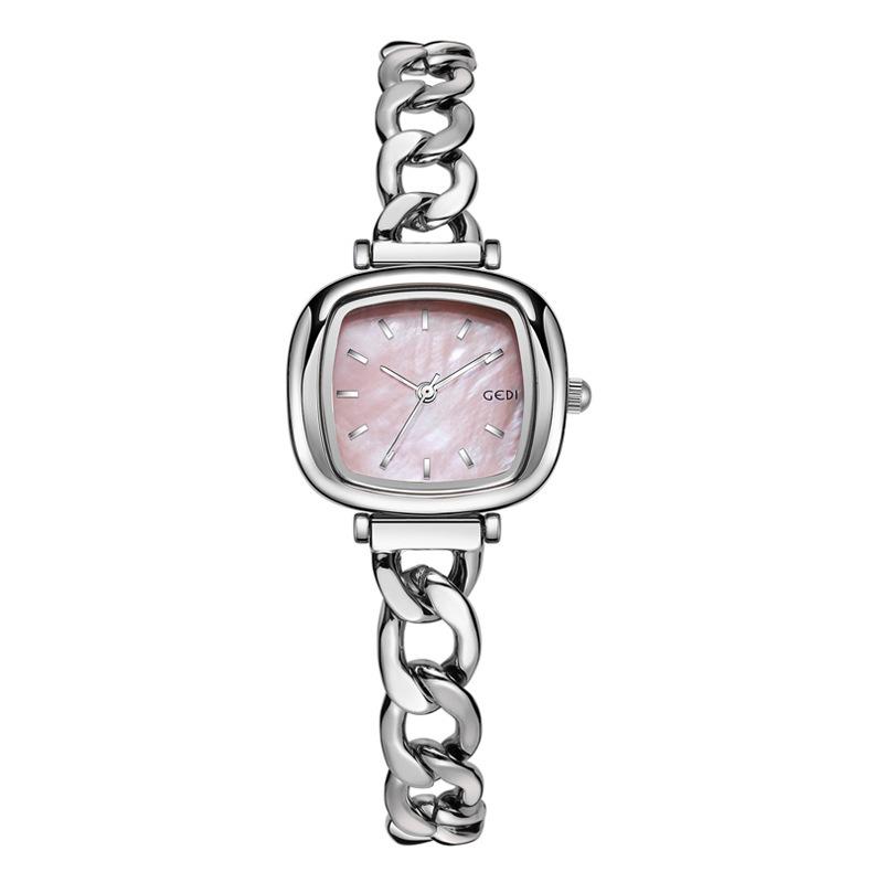 High Value Blush Women S Watch Niche High-End Oval Watch Women S Light Luxury Fritillary Quartz Watch