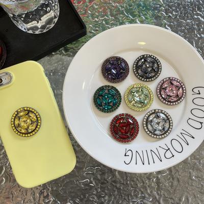 Luxury 3D Bing Diamond Phone Griptok Grip Tok Stand For iPhone Samsung Accessrioes Universal Holder Finger Ring Support Bracket