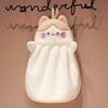 Cartoon Hug Cat Hand Towel Hanging Soft Absorbent Towel, Household Kitchen Cute Children'S Hand Towel