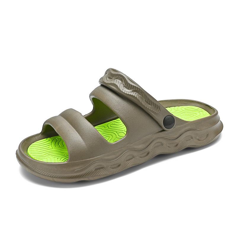 Stepping on shit sandals men's summer outdoor wear two cool slippers thick-soled non-slip fashionable versatile beach slippers